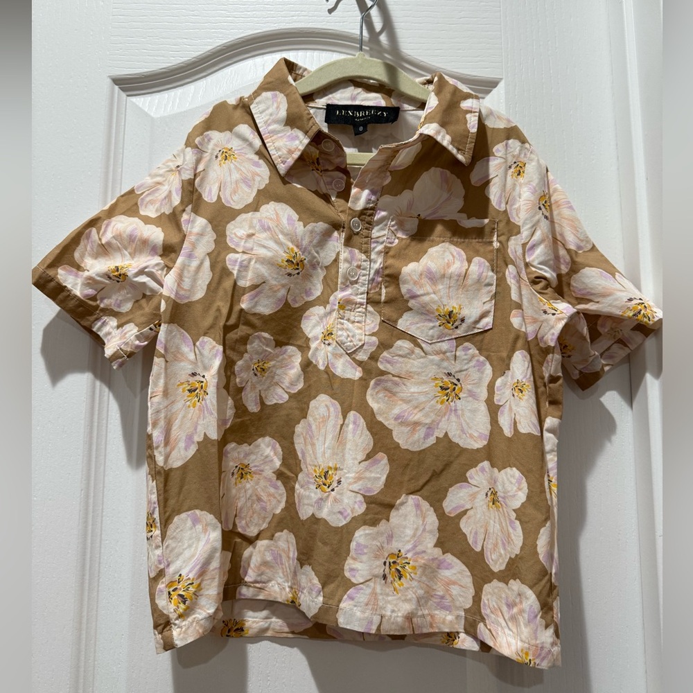 Lexbreezy Hawaii Boys Aloha Shirt sz 8